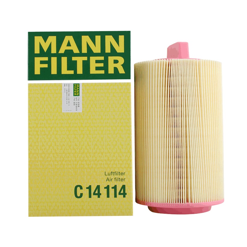 曼牌(MANN)空气滤C14114适配08-13款奔驰C级(W204)/04-10款SLK200K(R171)