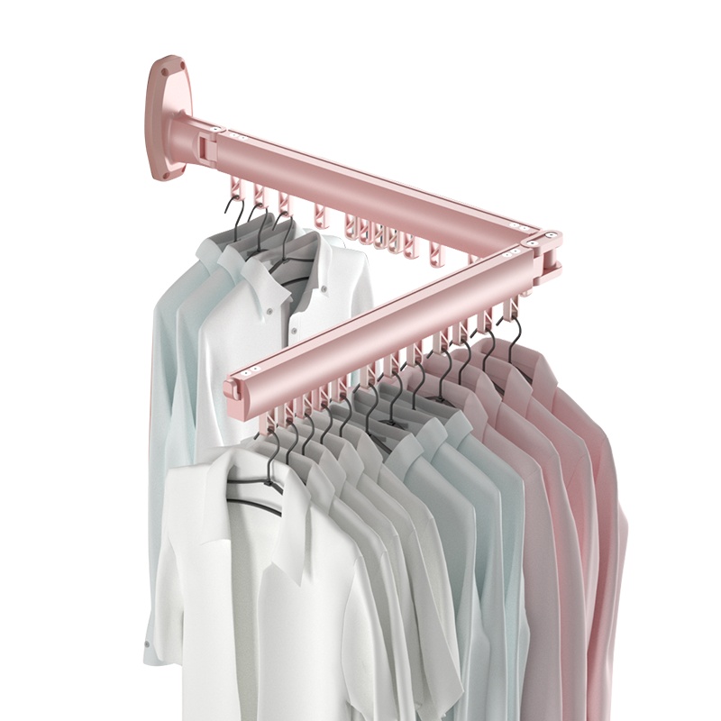 首页 四季沐歌(MICOE) 阳台折叠晾衣架壁挂式旋转晒衣架可伸缩晾衣杆