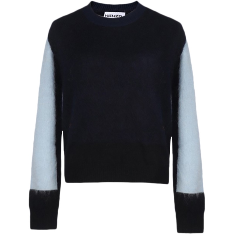 KENZO 高田贤三 女士 羊毛/混纺圆领长袖毛衣 FA6 2PU511 3AF