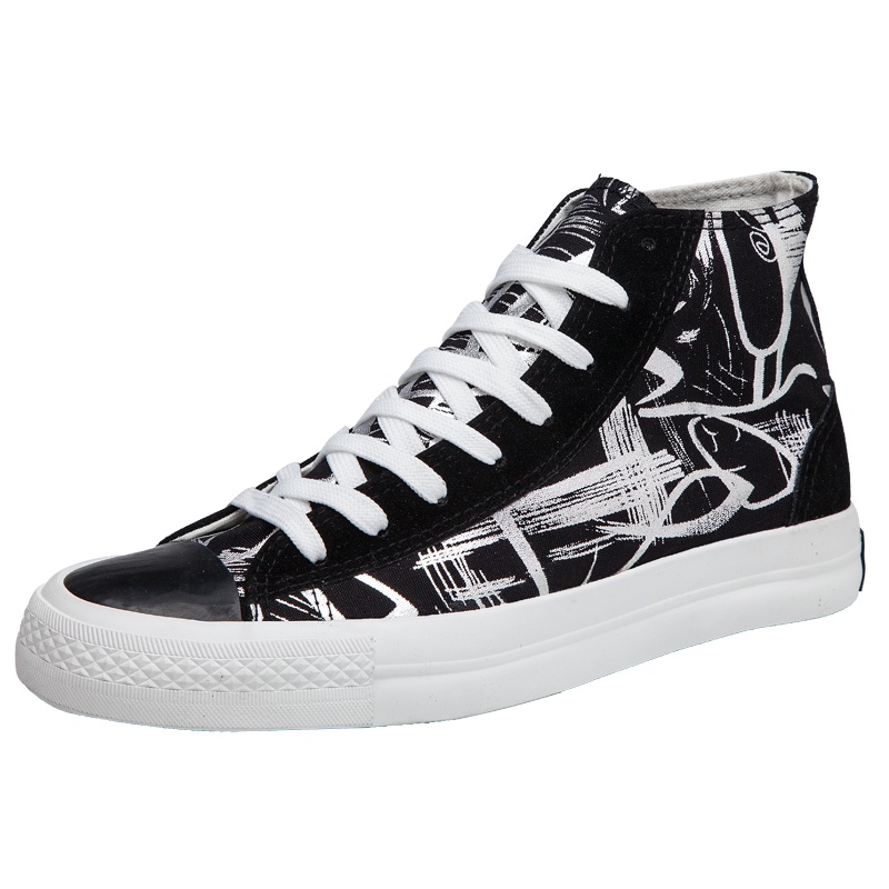 博迈伦帆布鞋男韩版潮流百搭学生高帮潮鞋板鞋男鞋新品休闲鞋NML-LH1022