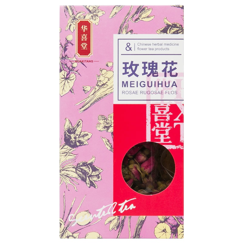 华喜堂 玫瑰花茶 精选优质玫瑰 100g一盒装