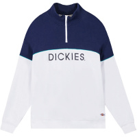 DICKIES春秋新款男士毛圈布印花嵌条休闲版型拉链套头卫衣