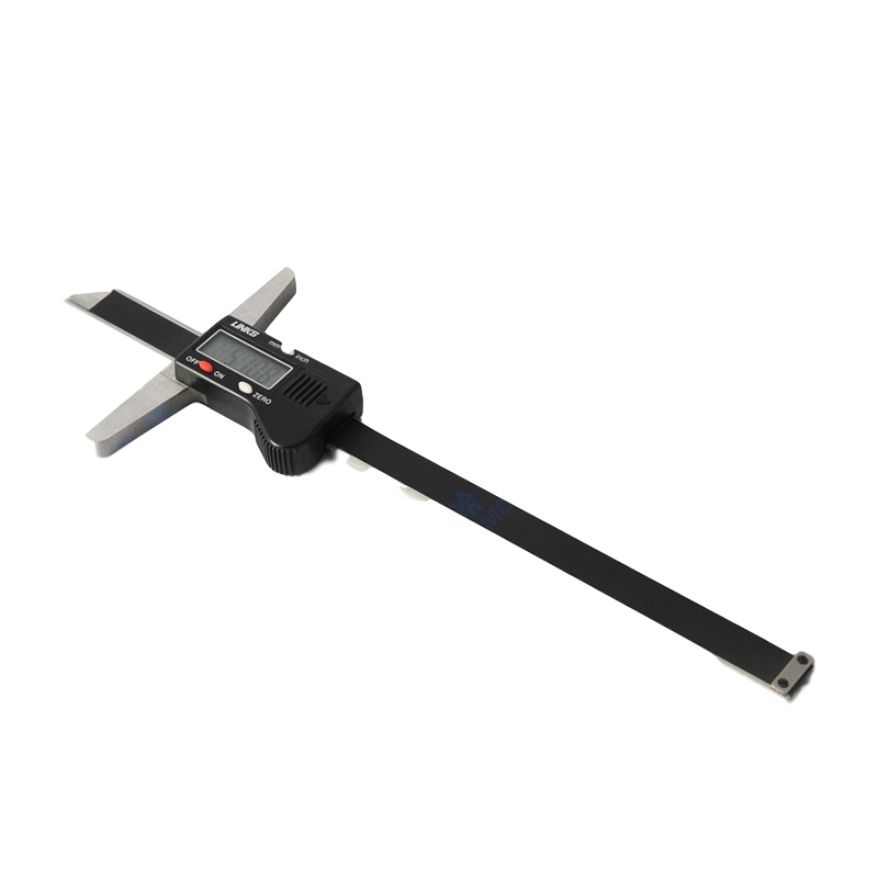 哈量连环 电子数字数显 深度游标卡尺 0-500_0.01mm 测量孔深 台阶卡尺 塑料壳 耐腐蚀卡尺 手动测量