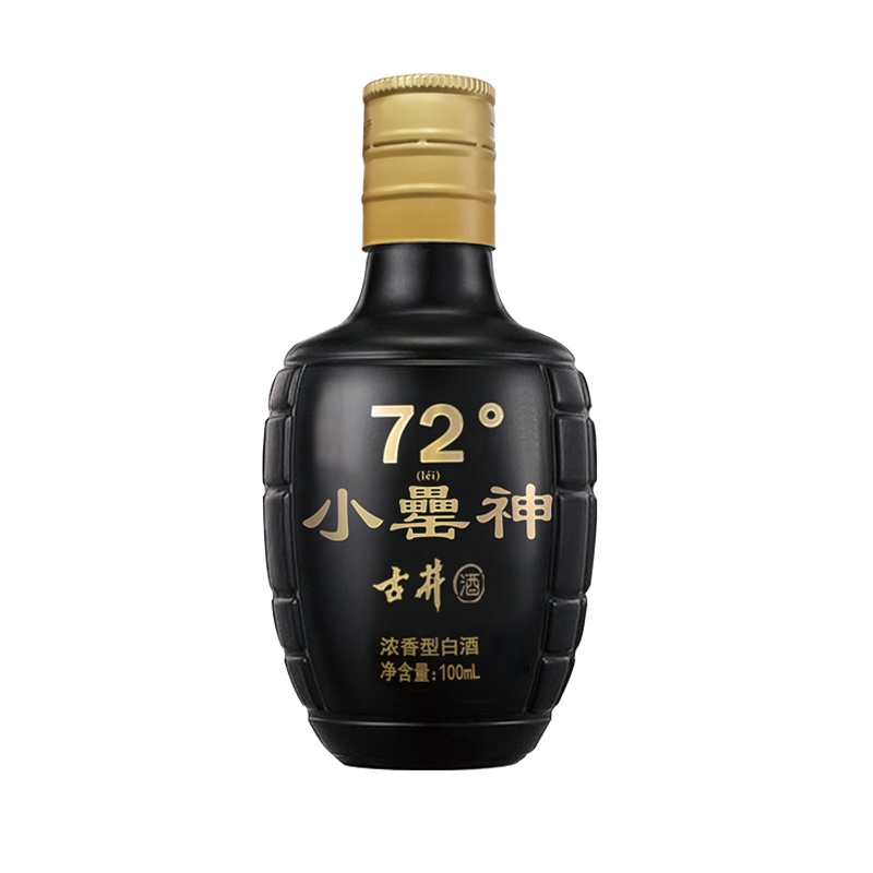古井牌 古井 小罍神72度100ml 单瓶 浓香型白酒