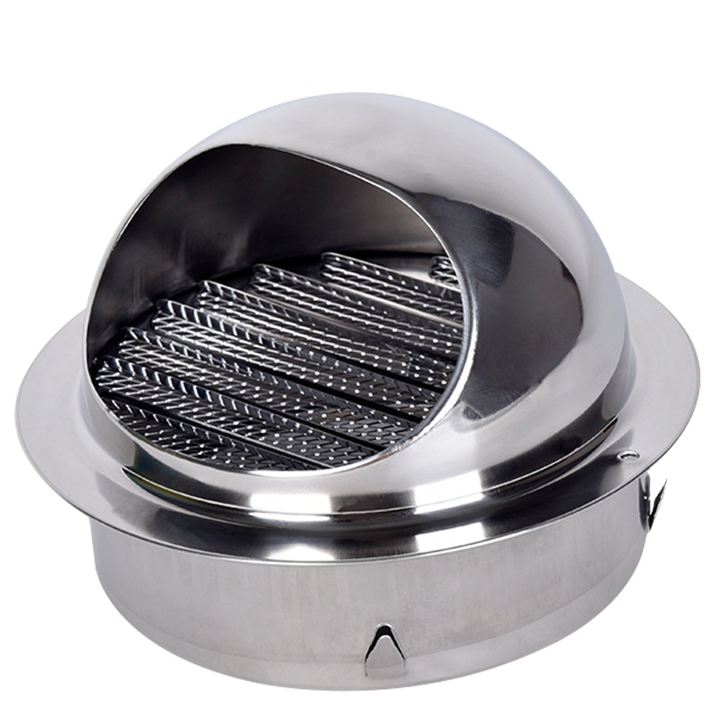 海斯迪克 HKW-14 304不锈钢通风口 风帽排气帽防雨帽出风口 不锈钢透气帽排风口