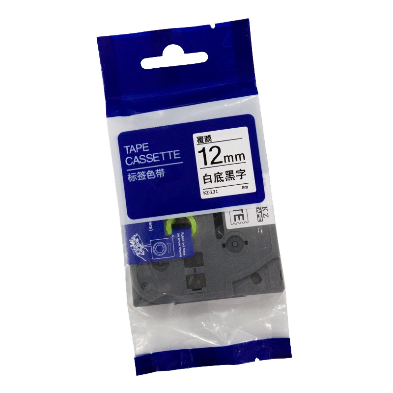 开玛 KZ231 打印机色带 12mm*8m，白底黑字，8米/件（单位：件）