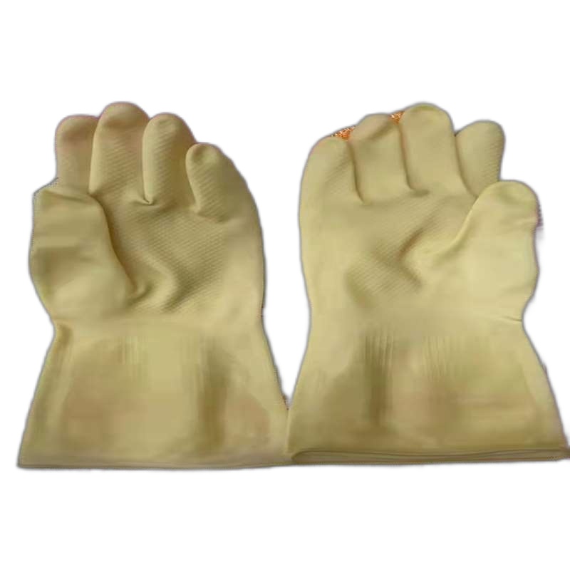 苏宁宜品推荐天然乳胶防水手套(洗碗手套)(单位:双)