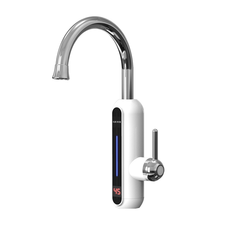 奥克斯(AUX)即热式电热水龙头厨房小厨宝下进水款数码温显SGX3白色