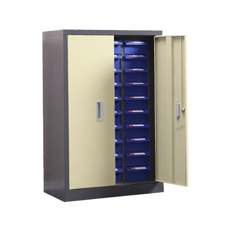 臻远零件柜抽屉式工具柜 30抽蓝色带门大号