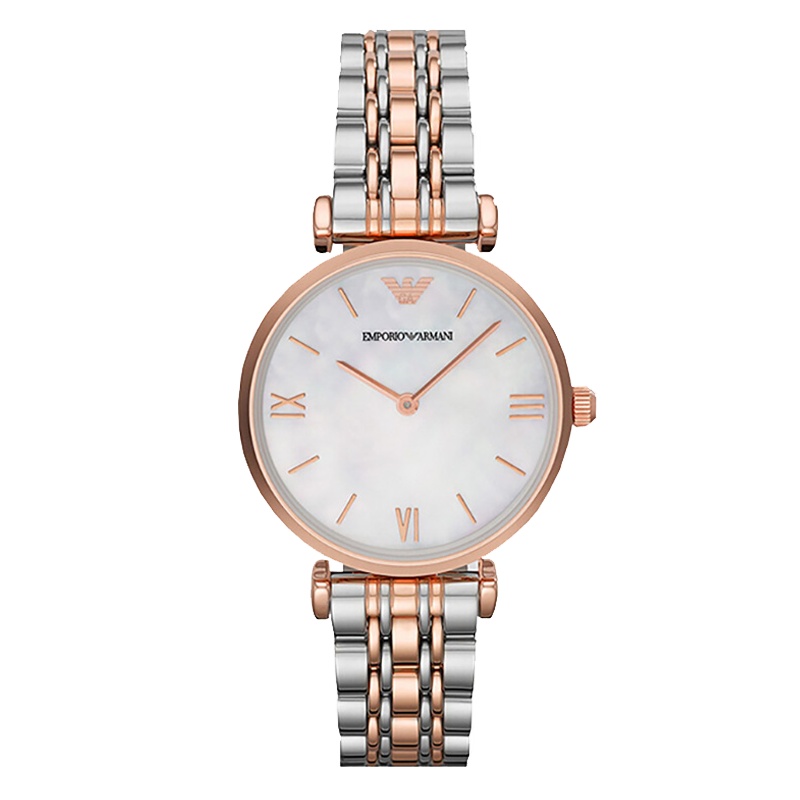 阿玛尼(Emporio Armani) 手表 钢带轻奢简约休闲时尚石英表 女腕表AR1683