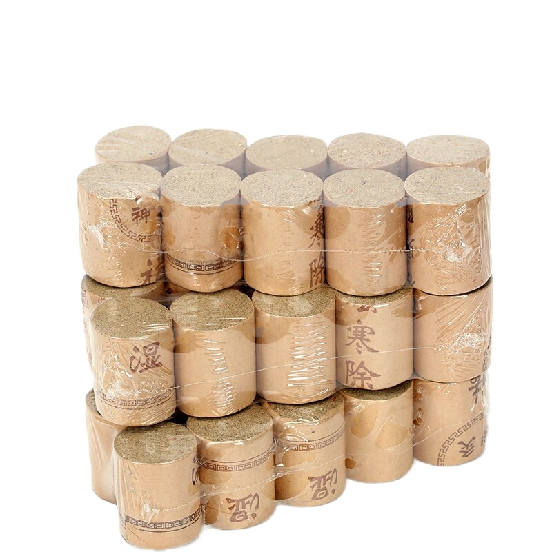 卜吻中医保健 4厘米艾灸柱艾柱艾条艾灸盒艾灸家用雷火灸艾灸床艾灸条4*5CM熏灸条艾草条 5送1 180粒装