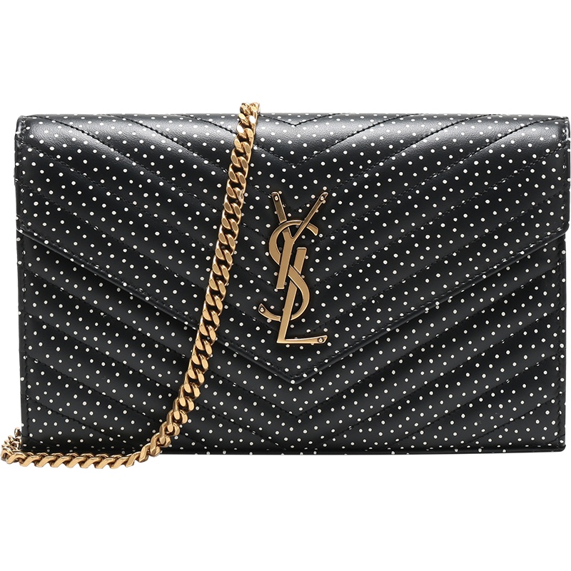 圣罗兰 SAINT LAURENT 女士牛皮仿古做旧单肩斜挎包信封包手拿包 377828 2Q747