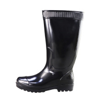 双星长筒雨靴男款皮口里PVC雨鞋工作鞋套脚功能防水防滑耐磨橡胶底高帮DS1160