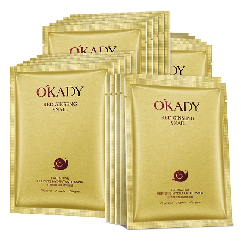 OKADY 红参蜗牛臻养滢润面膜5片
