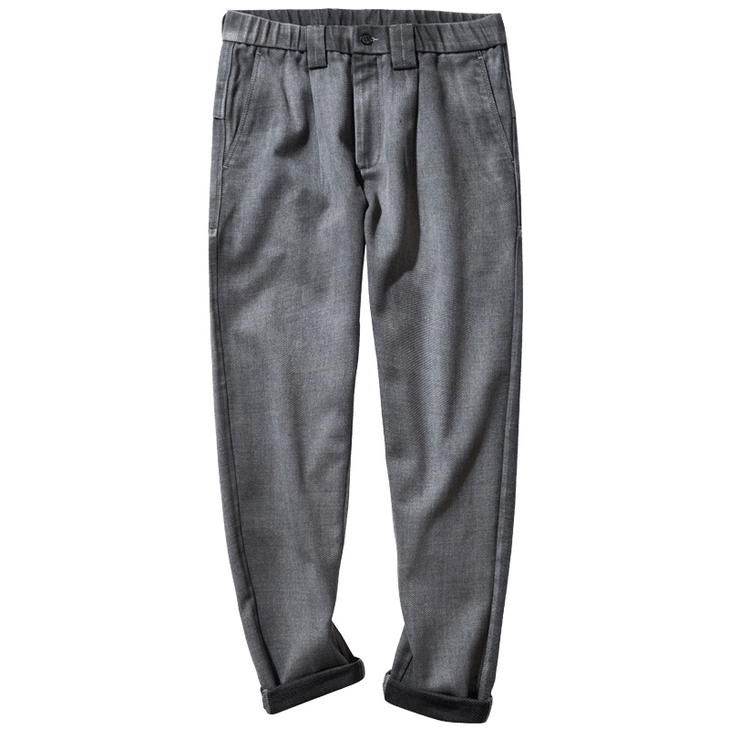 千纸鹤男装2019秋季新款裤子男韩版潮流宽松直筒哈伦休闲裤70225