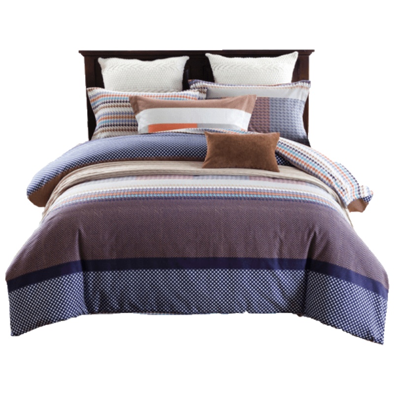 磨毛四件套加厚纯棉100%全棉磨毛冬季简约保暖欧式床上用品四件套MT4--505