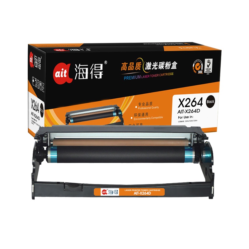 Ait海得 X264硒鼓 专业版 AIT-X264D鼓架 适用利盟 E260X22G LEXMARK 不含粉盒