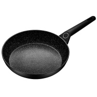 爱仕达(ASD)24CM平底锅煎锅 易洁不粘麦饭石色煎蛋煎饼牛排锅 燃气电磁通用 JL24S1WG