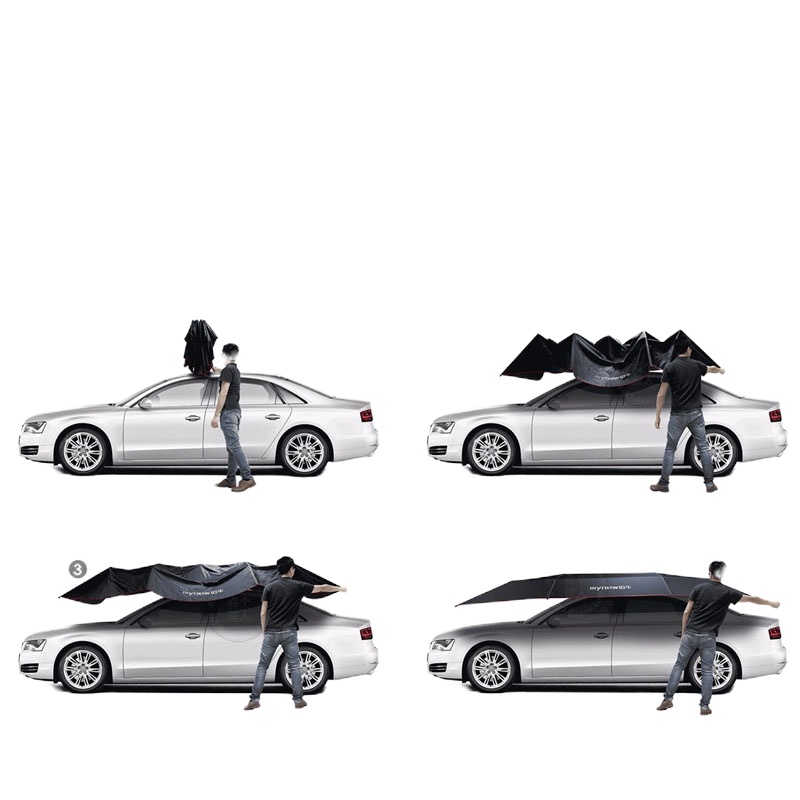 迈牛(MYNEW)半自动4.8米 移动车棚汽车遮阳伞车衣防晒伞车罩遮阳罩 单个装