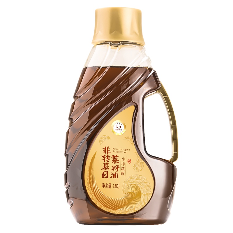 天府菜油 非转基因 四川小榨菜籽油小瓶 (五星)1.8L食用油 川粮国企出品