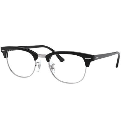 RayBan 雷朋光学眼镜架半框舒适复古框架0RX5154 2000黑色镜框尺寸49