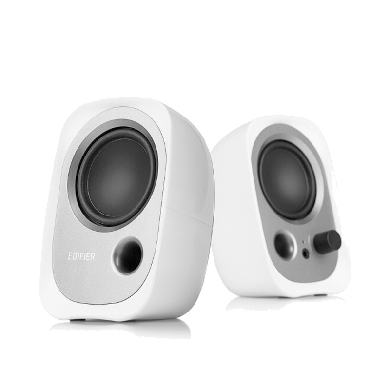 Edifier/漫步者 R12U 台式电脑音箱低音炮家用2.0声道迷你笔记本小音响USB 白色