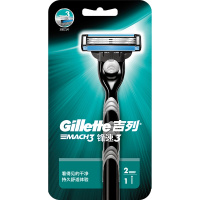 吉列(GILLETTE) 2780 锋速3刀架 (2刀头) 手动剃须刀 刮胡刀 1刀架+2刀头