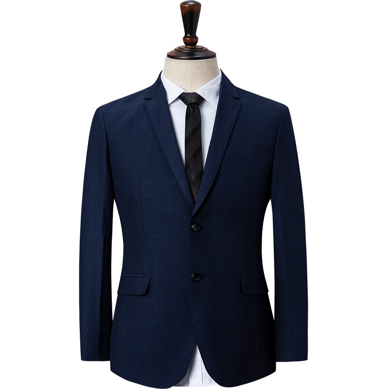 才子男装tries 西服 男士年秋冬时尚平驳领便西一粒单排扣休闲西服单西