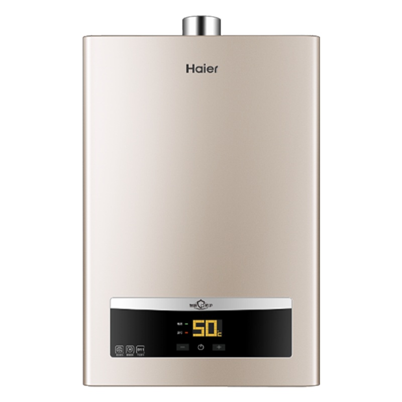 Haier/海尔12升天燃气热水器JSQ22-12D11(12T)安全自检 50℃高温锁 变频恒温 低水压启动56重安防