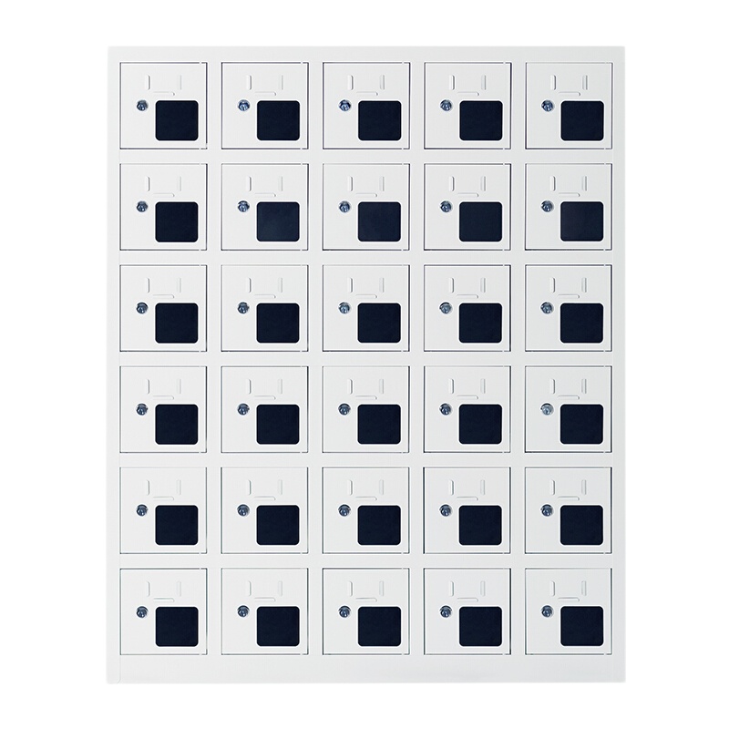 卓澳(ZHUOAO)手机存放柜对讲机柜电子设备管理柜屏蔽柜多门带锁可定制保管收纳柜无外门亚克力窗口 三十门存放柜