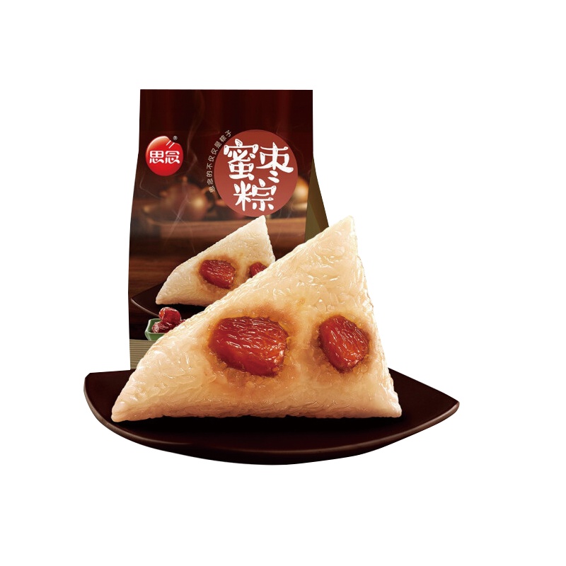 思念常温粽子 端午节真空袋装粽子 200g(2只) 蜜枣口味