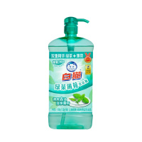 白猫洗洁精绿茶薄荷型温和护手食品级洗碗精1.188kg*1瓶