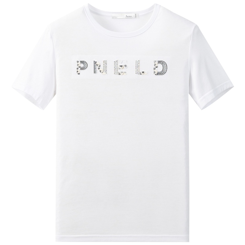 阿仕顿男装夏季韩版圆领短袖T恤时尚潮休闲印花打底衫