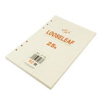 申士925活页芯A5记事本替换芯活页6孔文具用品25K笔记本内芯