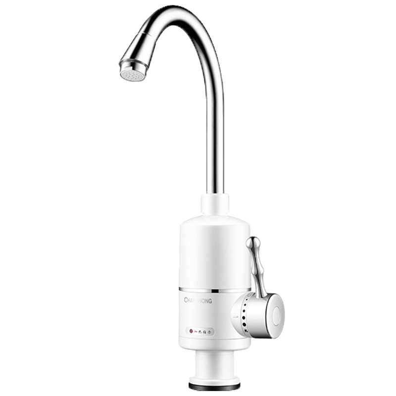 长虹电热水龙头速热即热式家用厨房卫生间小厨宝冷热两用安全耐用D12白色漏保款