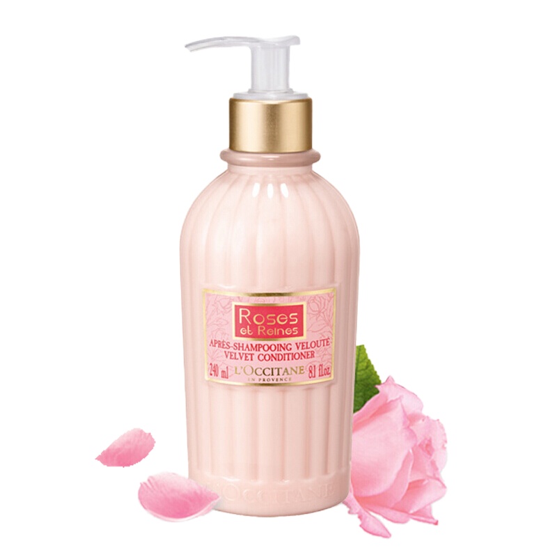 玫瑰花植物精粹修护养发护发素欧舒丹玫瑰皇后护发素240ml