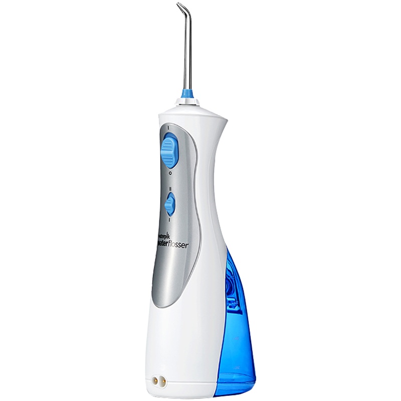 洁碧(Waterpik)冲牙器/水牙线/洗牙器/多支喷头 正畸适用 便携手持式蓝白款 WP-450EC