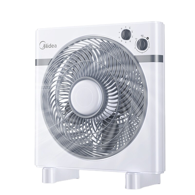 美的(Midea)台式转页扇电风扇鸿运扇台式学生宿舍家用转页扇落地扇 KYT25-15AW