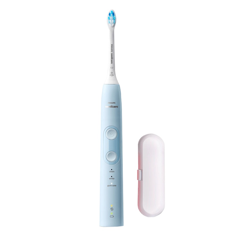 飞利浦电动牙刷HX6853成人充电式声波震动牙刷软毛小美刷