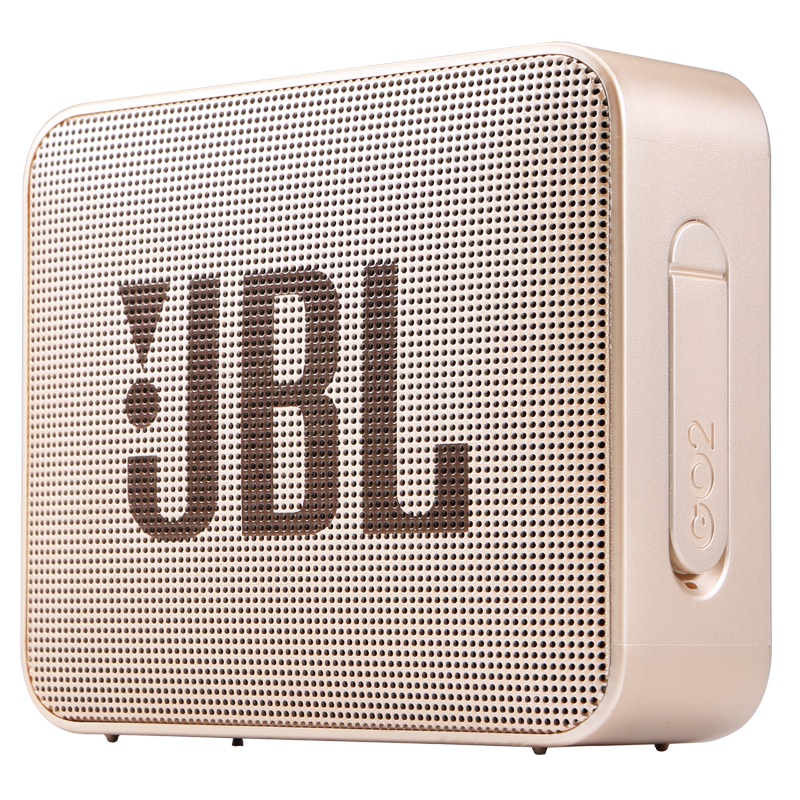 JBL GO2 音乐金砖二代 蓝牙音箱 低音炮 户外便携音响 迷你小音箱 可免提通话 防水设计 香槟金