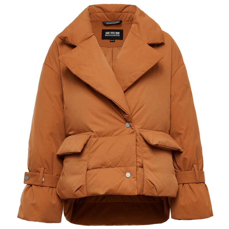 波司登羽绒服女短款西装领厚款宽松休闲冬装时尚外套