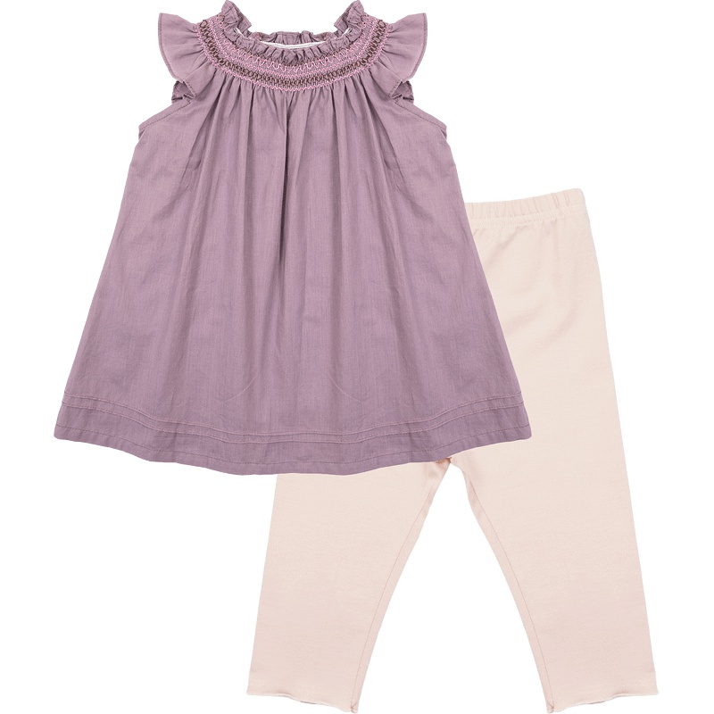 女童连衣裙打底裤套装