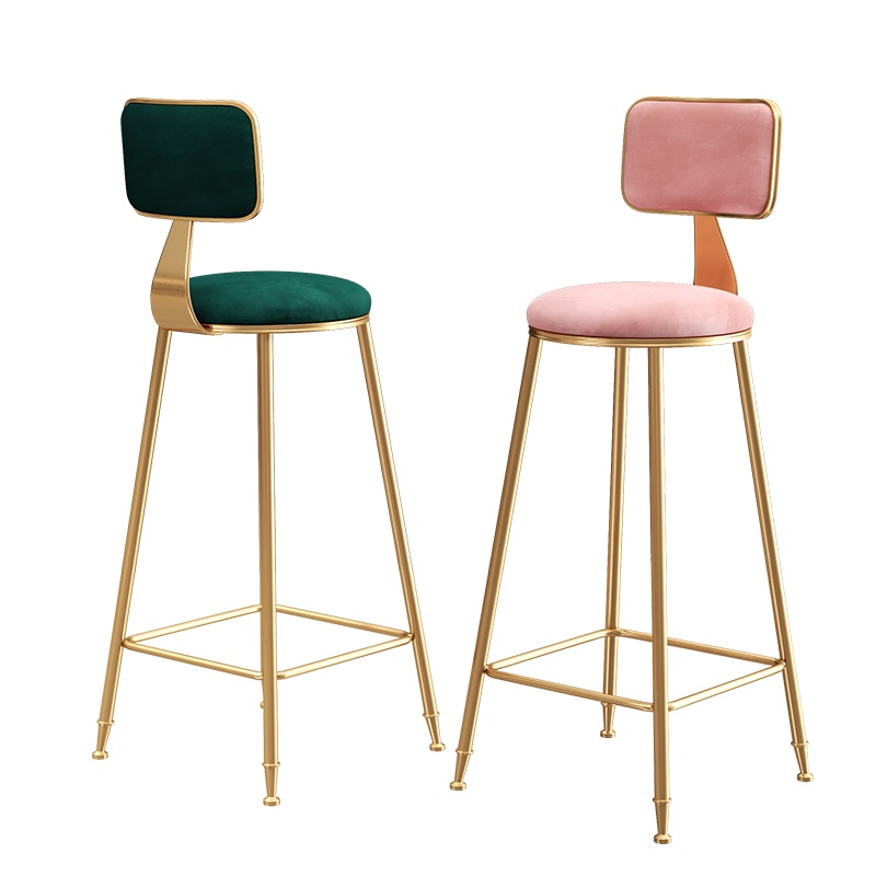 北欧吧台椅简约现代酒吧椅高脚凳家用阿斯卡利(ASCARI)靠背高椅子餐椅网红椅高凳子