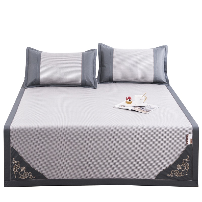 臻享刺绣冰藤席三件套 R6027 夏季床上用品套装180*200cm （单位：套）