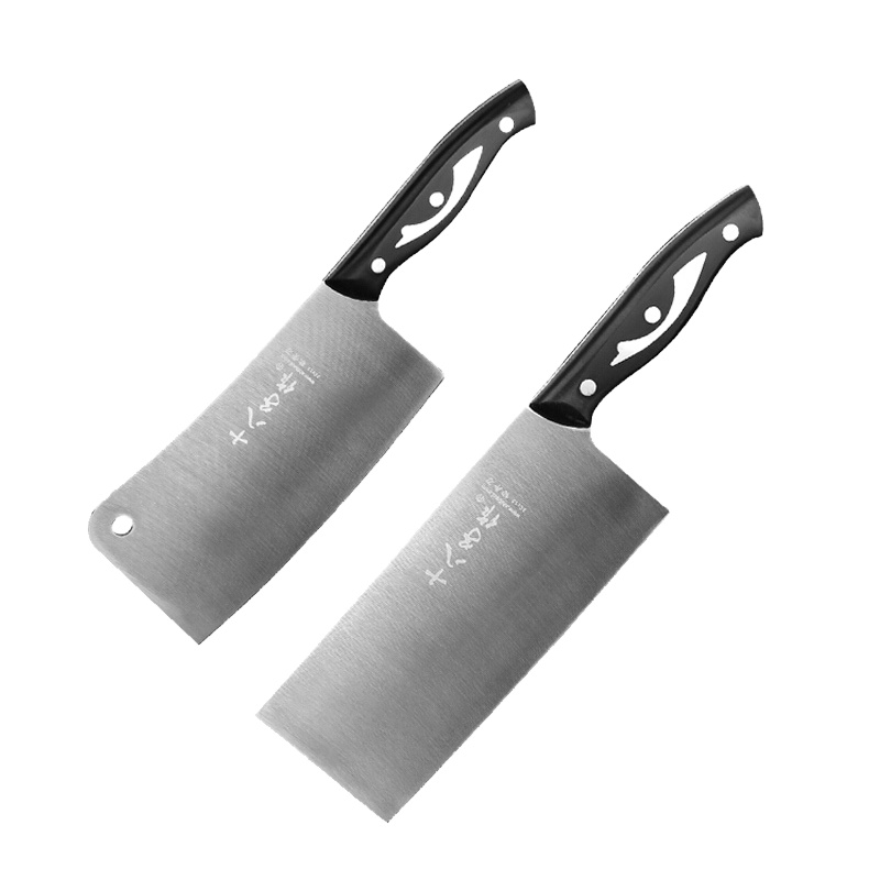 十八子作SL1418-A/B翔悦双刀组合（切片刀、斩骨刀）不锈钢菜刀双刀组合厨房切菜水果刀2件刀具套装套刀400系列