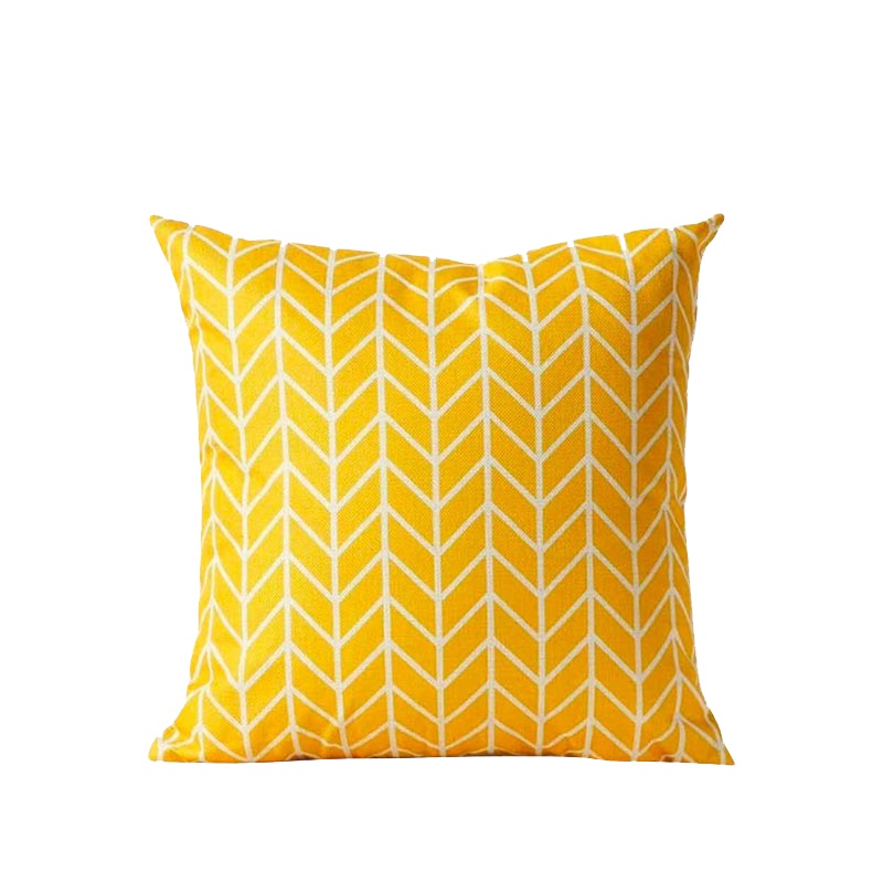 北欧仿亚麻印花抱枕