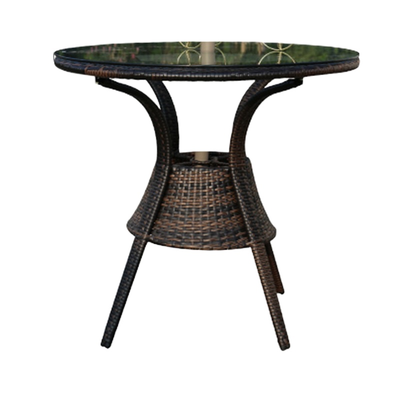 MIAOJIE 藤木小型桌椅小户型阳台茶几