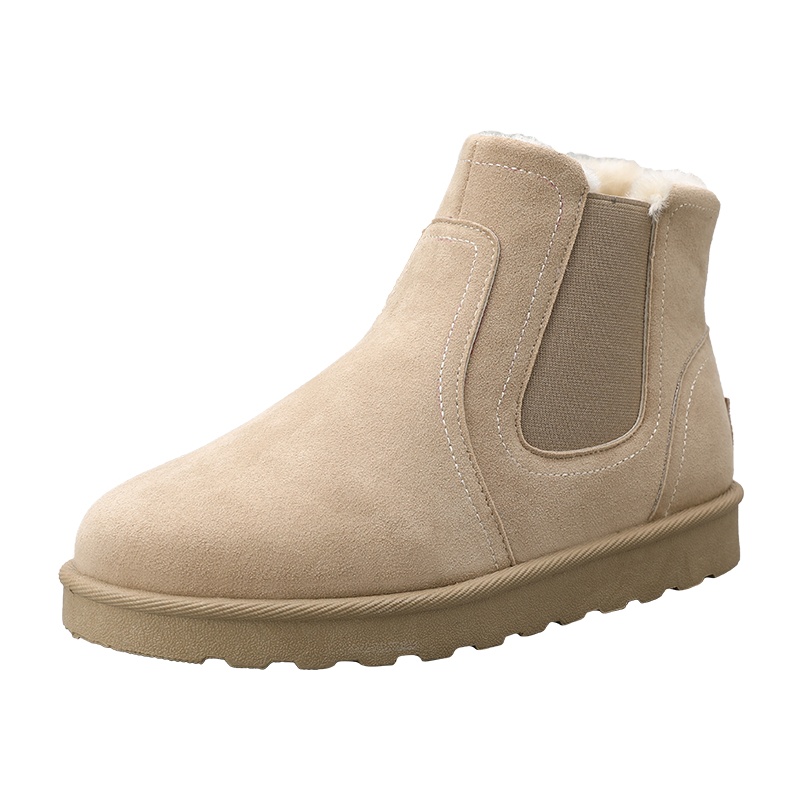 羊骑士2020男士雪地靴加绒棉鞋中高帮休闲靴马丁靴子防寒棉靴