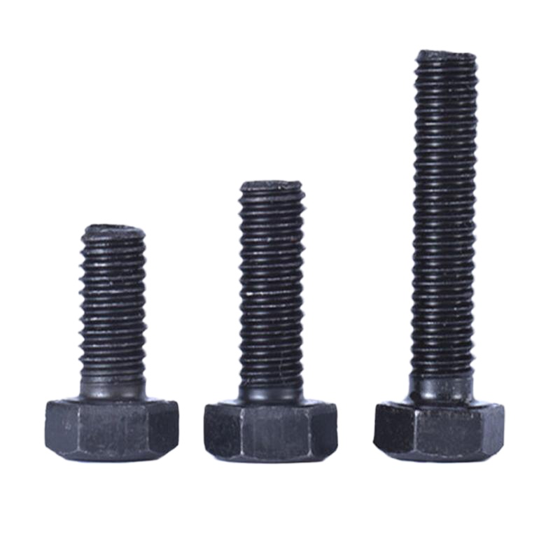 宁力(NLGS) 8.8级高强度外六角螺栓M10*50配螺母/黑色(100套/包)