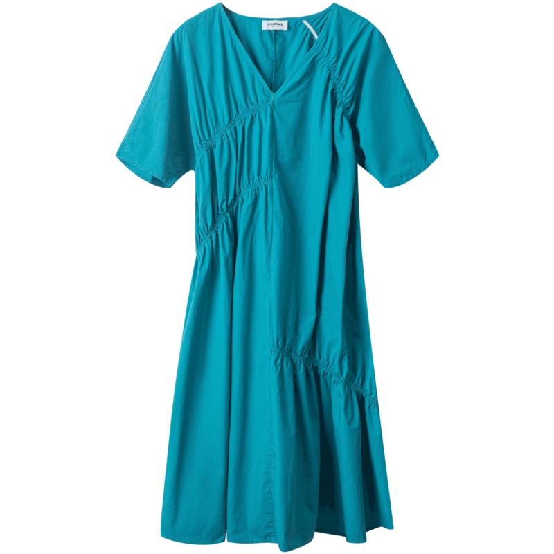 OtherMix大海来信连衣裙2021年新款法式复古春季女设计感鱼尾裙子